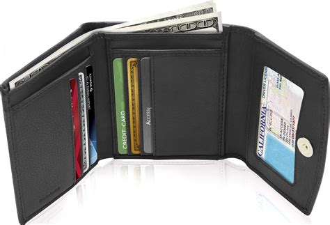 leather rfid credit card holder|rfid trifold leather wallet.